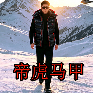 帝虎 羽绒服 男 马甲 短款 冬季 高端 品牌 羽皇 白鹅绒 JDY206