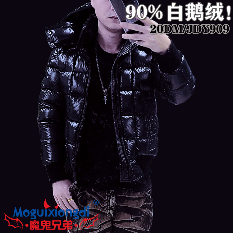 帝虎 魔鬼兄弟 羽绒服男短款加厚新款冬季品牌时尚高端 90%白鹅绒