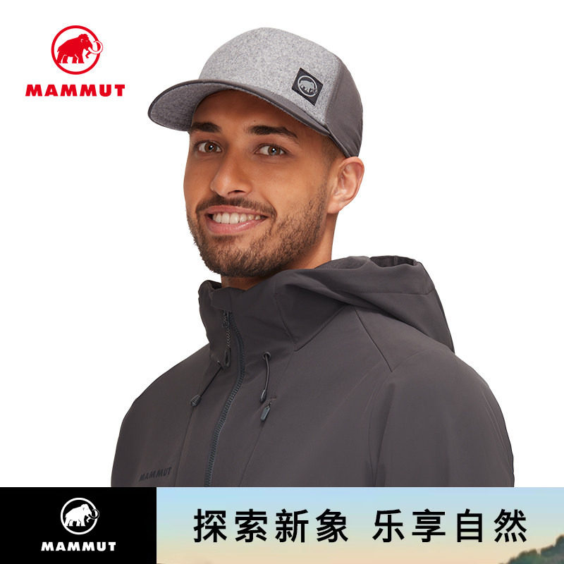 MAMMUT猛犸象Alnasca 男女户外跑步休闲时尚经典保暖运动帽鸭舌帽