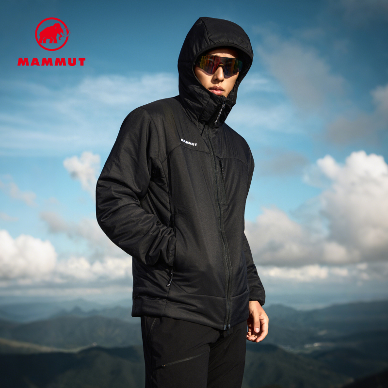 MAMMUT猛犸象Rime IN男士户外徒步秋冬舒适轻量温暖连帽棉服外套
