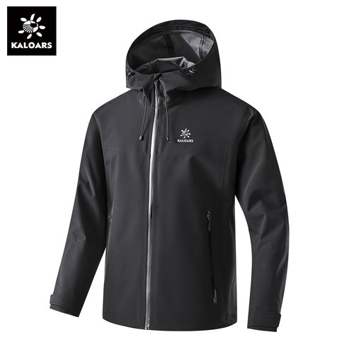 凯乐石薄荷连帽硬壳防风防水夹克