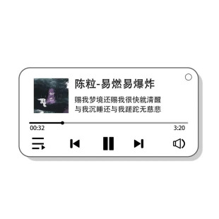 陈粒专辑封面世界正中 奇妙能力歌 歌词钥匙扣定制挂件背包挂饰