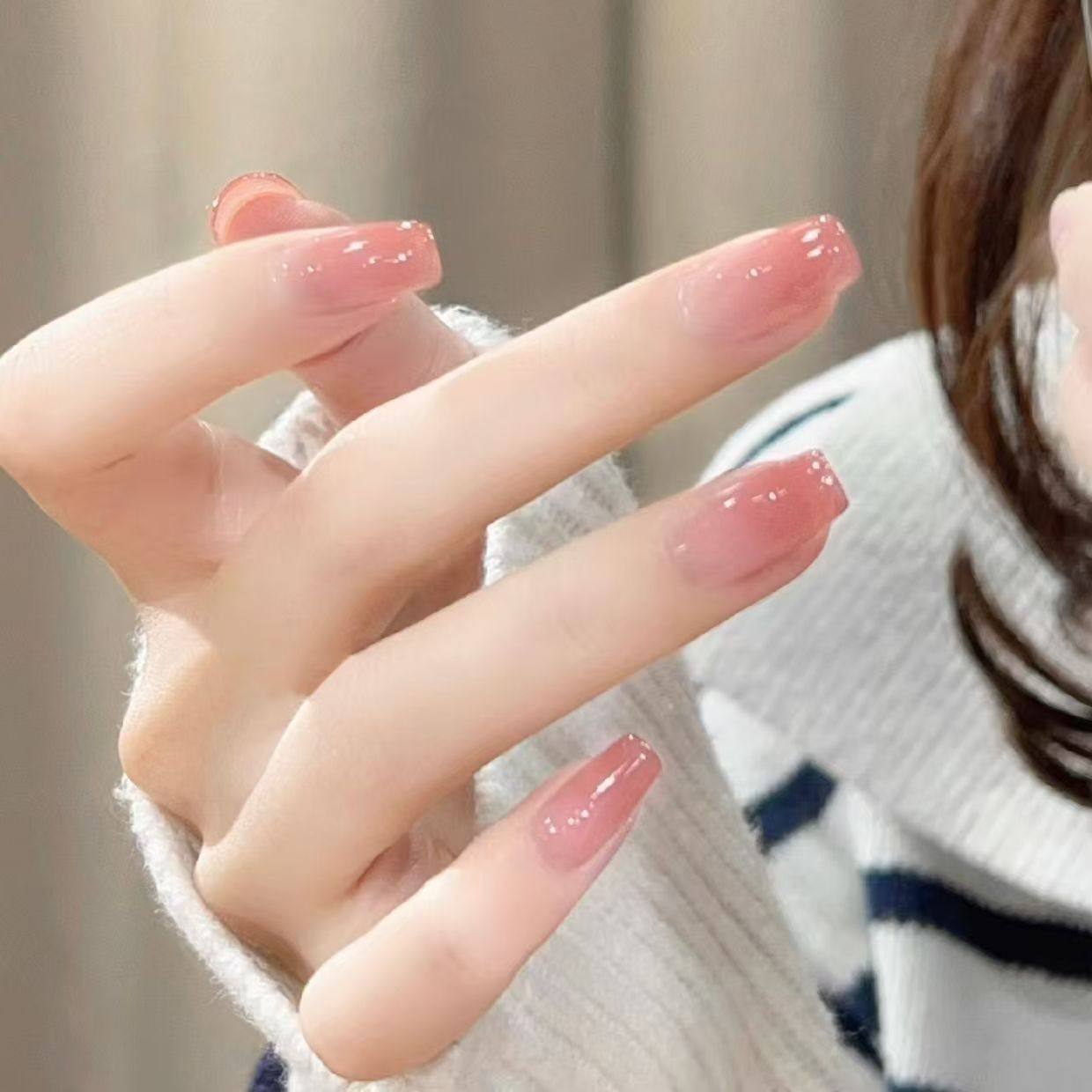 水蜜桃色指甲油免烤不可撕持久不掉色快干显白珠光细闪学生美甲油,彩妆/香水/美妆工具,指甲油,淘宝优惠券,粉丝福利购,淘宝优惠卷