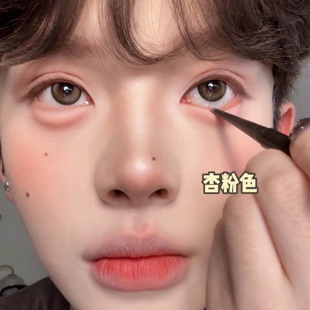 轻复古干枯玫瑰红棕眼线胶笔防水持久不易晕染极细新手卧蚕眼线笔