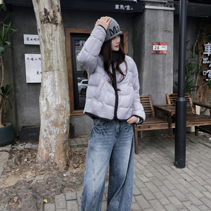 短款翻领鹅绒服女轻薄款外套小个子冬季8028P295K399图片