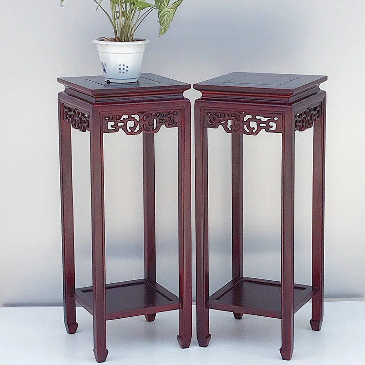 红木花架花梨木花几实木客厅室内庭院阳台落地中式多层盆景置物架