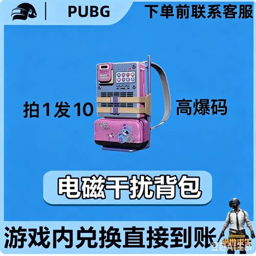 PUBG绝地求生皮肤G币满级成长武器电磁干扰背包黑货票卷CDK兑换码