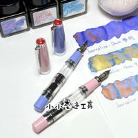 Sanwen Tang TWSBI Diamond 580 mini Mini Cherry Blossom Pink Embellished Pink Lavender Purple Pen thumbnail 4