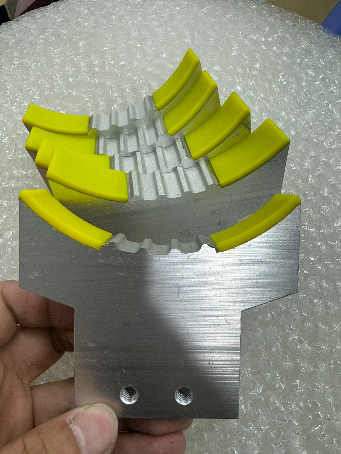 铝件包胶五金件包胶自动化设备零件加工，精密零件包胶缓冲块