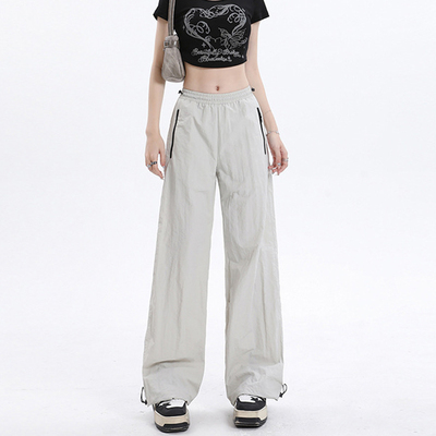 151RUN 阔腿工装裤女2024秋季新款束脚显瘦休闲户外运动伞兵裤