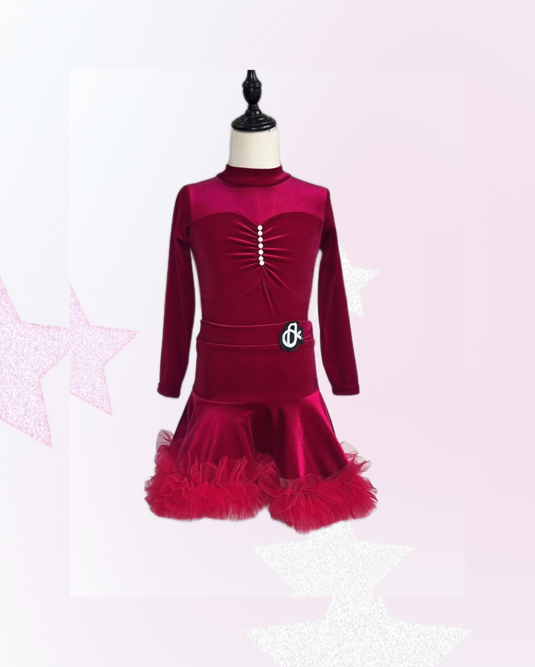 舞慧拉丁舞服高级感2025秋冬新款少女儿童网红练功服演出舞蹈服