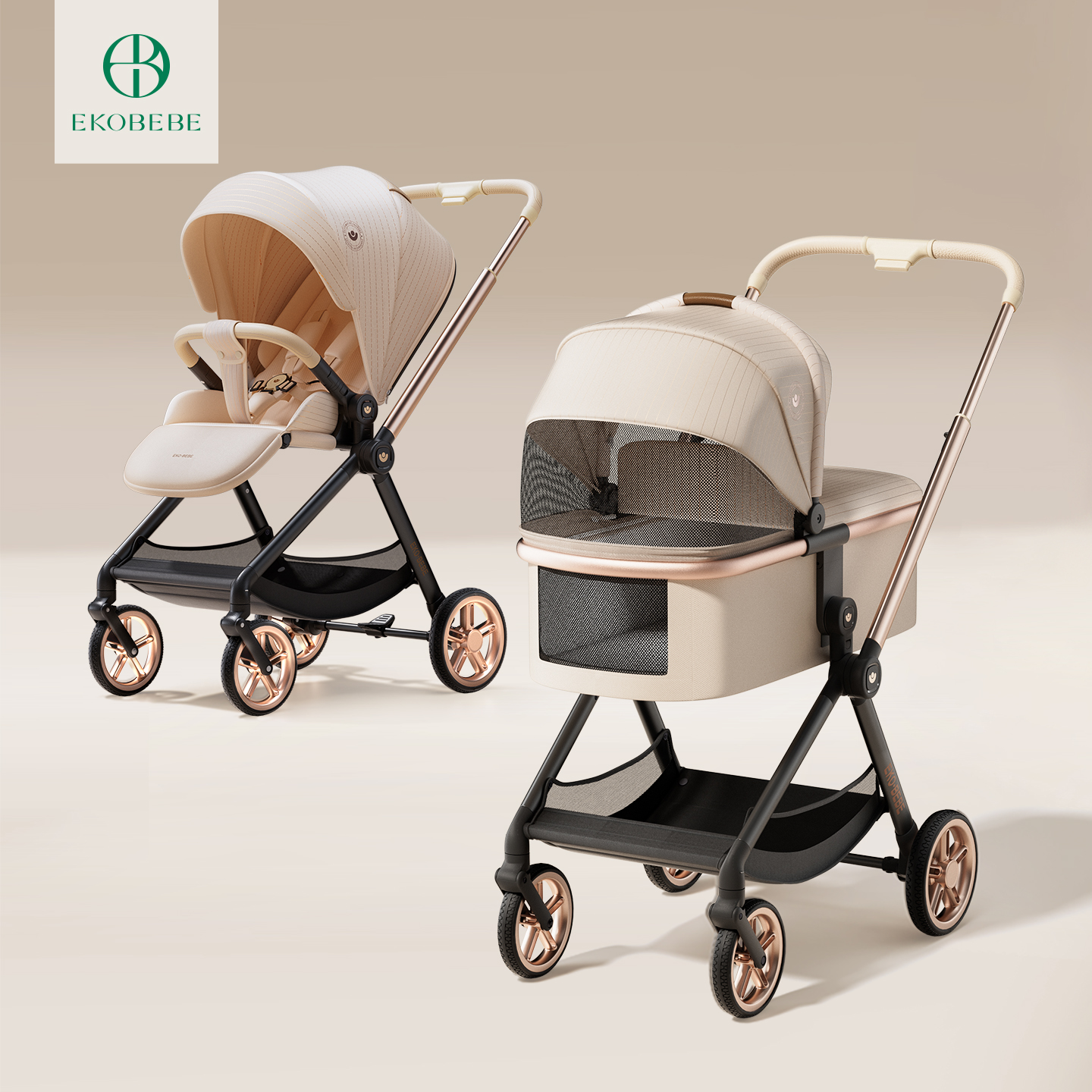 婴儿推车可坐可躺0到4岁新生儿