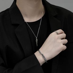 原创设计浮木项链男渴望自由个性潮流百搭配饰痞帅复古潮流饰品女