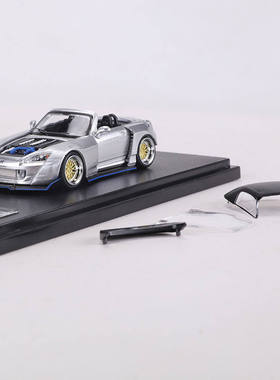 RM犀牛1:64本田田S2000宽体改装敞篷跑车仿真合金汽车模型