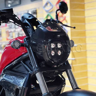 适用本田 CM500 CM300改装复古外壳挡风猪头大灯罩