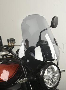 适用川崎Z900RS/Z650RS挡风板前风挡挡风玻璃护胸挡雨板加大改装