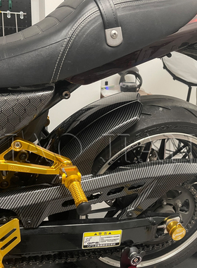 适用川崎Z900/Z900RS 18-26改装后挡泥板挡沙板加长版第二代配件