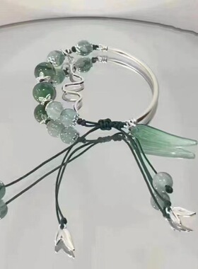 新中式半镯竹节蝴蝶手链女国风手饰高颜值学生古风小众感手串