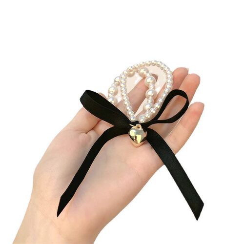 蝴蝶结发圈珍珠发绳爱心头绳韩国网红ins扎头发橡皮筋简约气质女