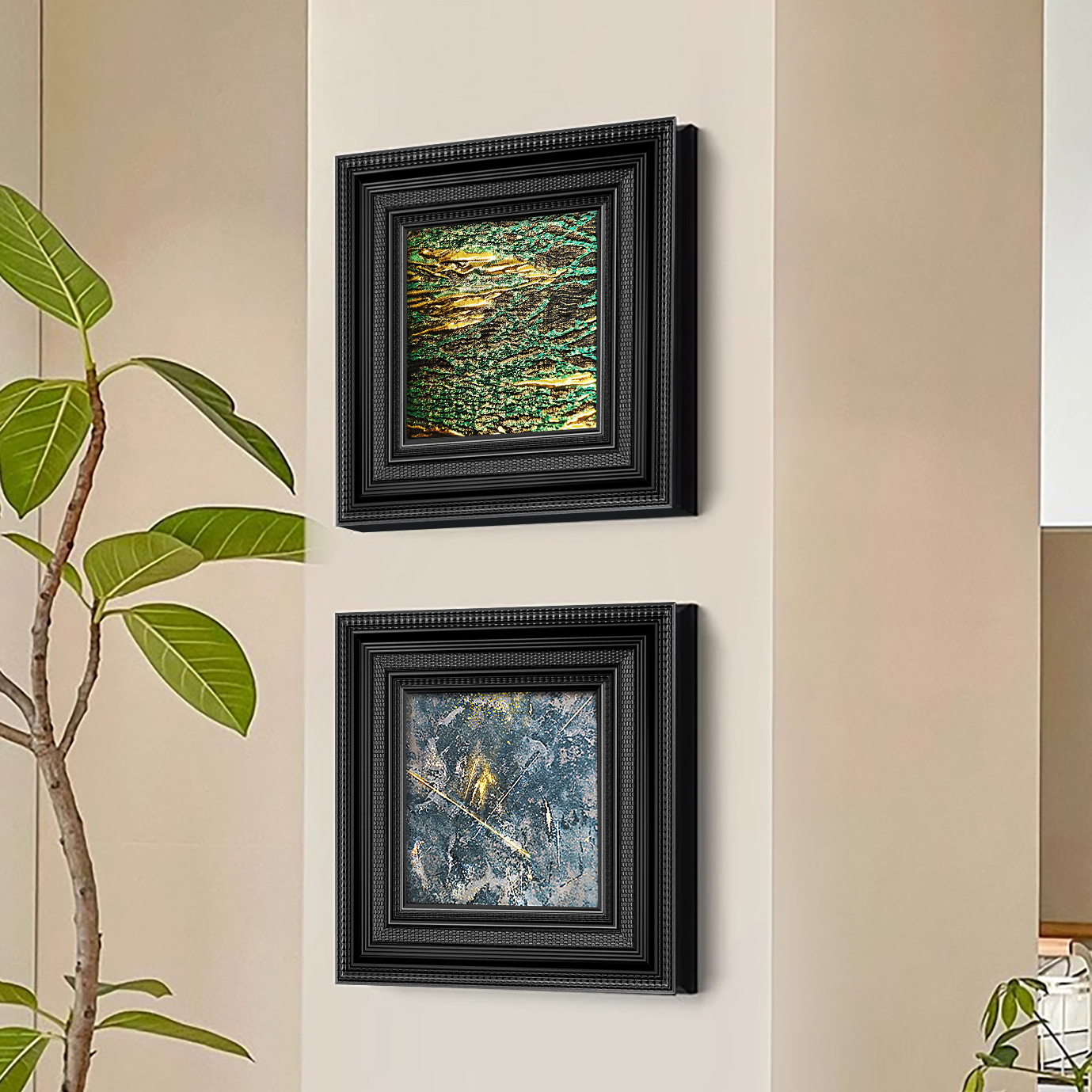 鎏金肌理中古风艺术挂画法式小众