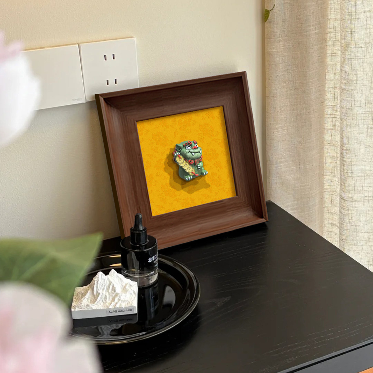 镇宅招财入户门装饰画中国风桌面