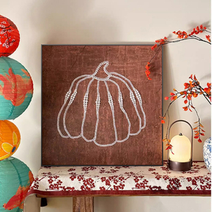 草间弥生南瓜挂画法式中古风软装玄关斗柜装饰画高级感电视柜壁画