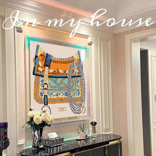 高级感入户正对进门玄关装饰画