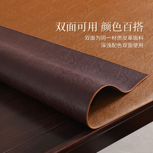 仿牛皮桌垫免洗防水防油餐桌垫皮革桌布轻奢高级隔热垫桌面保护垫