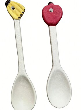 ins风少女心勺子陶瓷可爱家用宝宝吃饭勺高颜值甜品勺酸奶燕麦勺