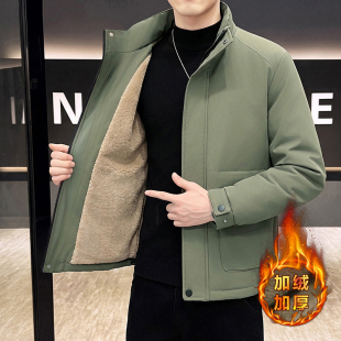 男士棉衣外套冬季潮流韩版立领棉袄百搭夹克保暖加绒加厚男装棉服