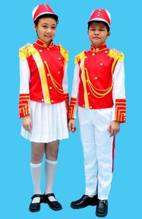 幼儿园中小学生乐队服表演服装指挥服升旗手服装鼓号队鼓手服装新