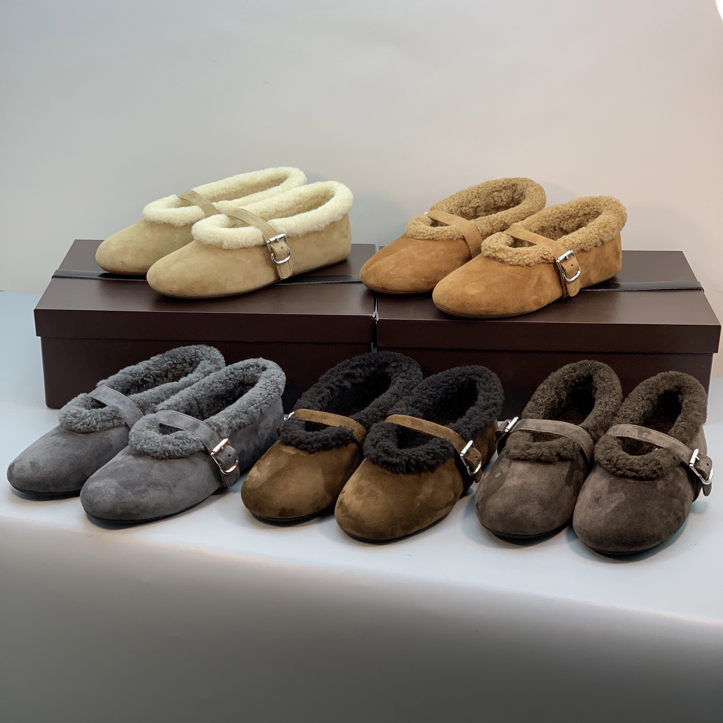 小众纯原羊毛泰迪玛丽珍鞋