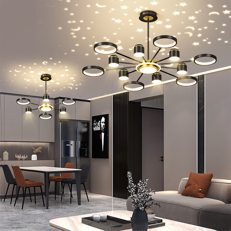 客厅吊灯现代简约灯饰网红轻奢北欧吊灯具新中式美式卧室餐厅吊灯