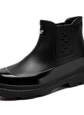 WAKO滑克厨师鞋厨房工作鞋马丁靴防水防滑轻便耐穿雨靴雨鞋