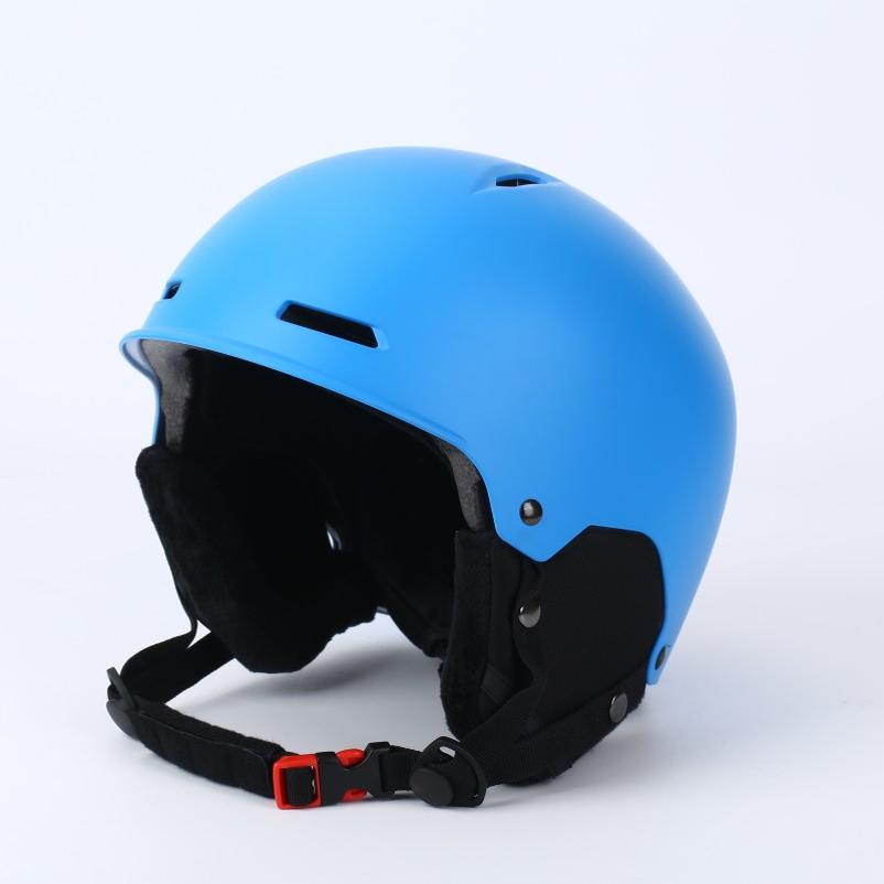 冬季滑雪帽代驾外卖防寒骑行头盔加绒护耳公路车安全帽一体滑雪盔