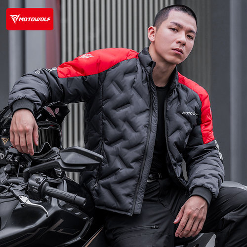 摩多狼摩托车骑行羽绒服