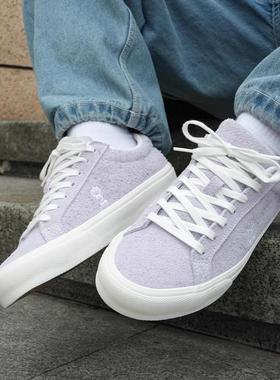 极路客北斗星长绒烟紫色男女款低帮小众街舞专业减震耐磨滑板鞋