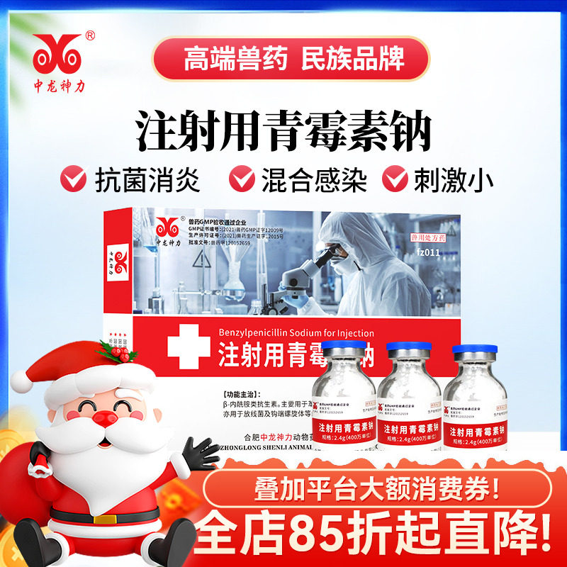 中龙神力兽药青霉素猪丹毒肠道