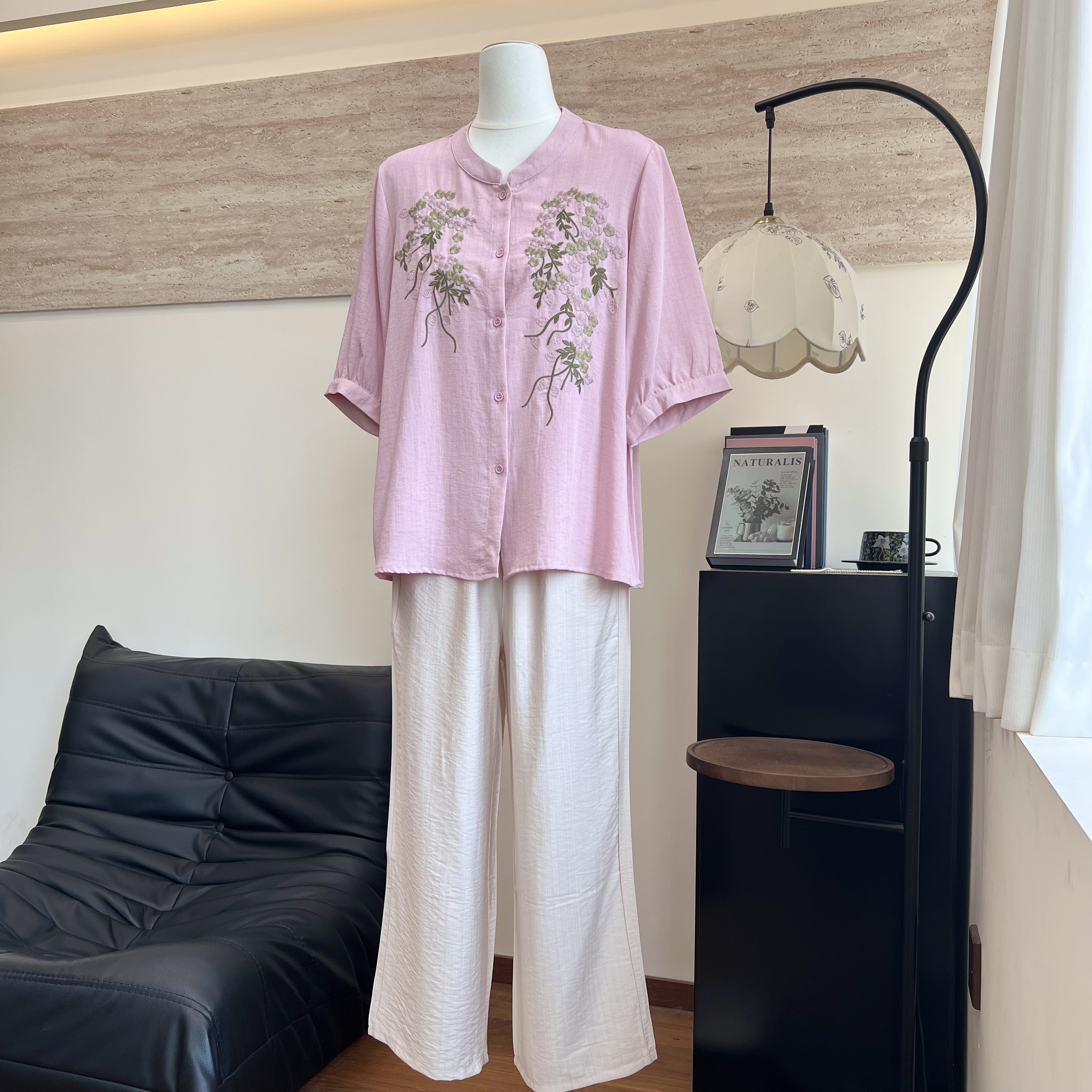 新款妈妈装夏季短袖棉T恤套装