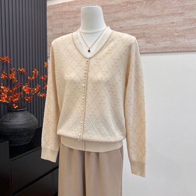 时尚妈妈装针织衫女装新款气质秋