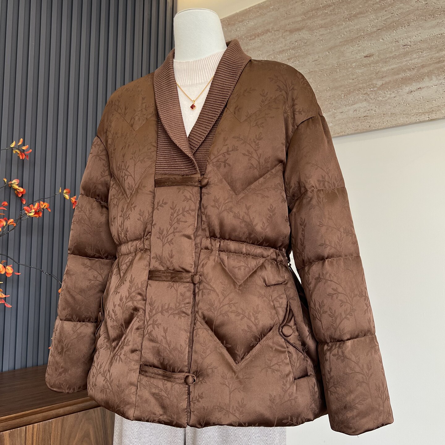 时尚气质新款妈妈装秋冬收腰羽绒服开衫中老年女90白鸭绒保暖外套,女装/女士精品,中老年女装,淘宝优惠券,粉丝福利购,淘宝优惠卷