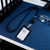 可伸缩工作牌胸牌挂绳工作证设计厂牌员工工号牌幼儿园胸卡