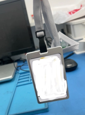 鸿蒙智行华为工牌证件套卡套配绳带安全扣棉绳工作直角金属门店银