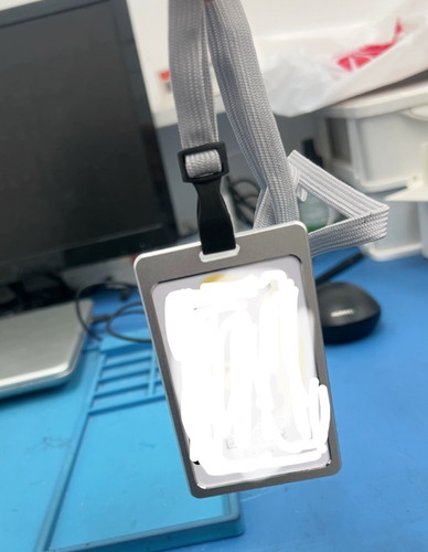 鸿蒙智行华为工牌证件套卡套配绳带安全扣棉绳工作直角金属门店银