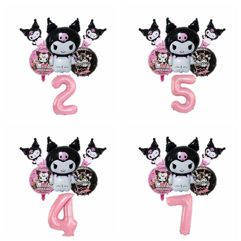 Kuromi卡通32寸数字组合气球