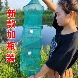 十条装3门4门精品手工泥鳅黄鳝笼开瓶款加厚有结无结河虾笼鳝鱼笼