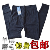 磨毛秋裤 保暖裤 单件男打底修身 男士 2.3 薄款 单层衬裤 3尺3 美体修身