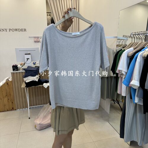 一件包邮 小夕韩国东大门代购 FUNNY POWDER26夏款女新品 短袖T恤