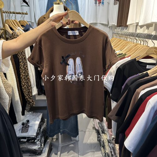 一件包邮 小夕韩国东大门代购COCO HOLIC26秋季女时尚百搭短袖T恤