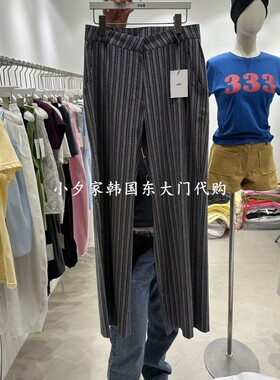 一件包邮 小夕韩国东大门代购INNI 26年夏季新款女装 条纹休闲裤